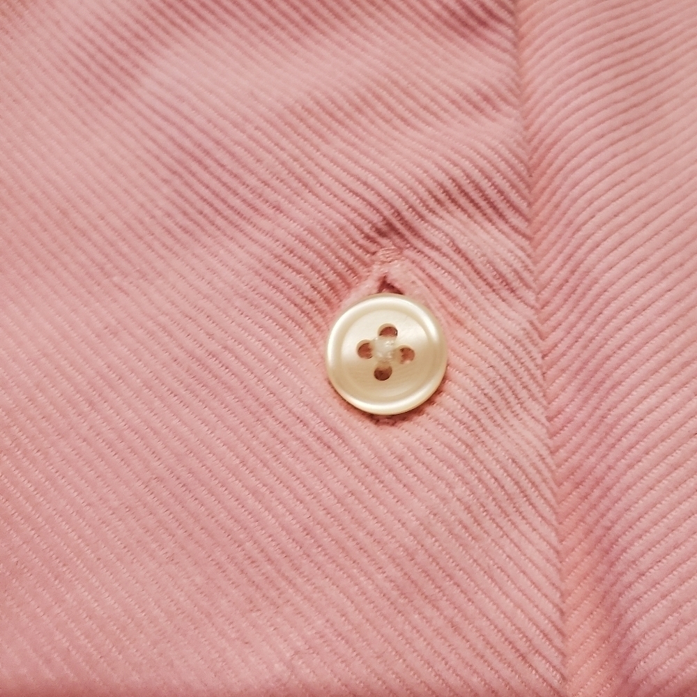 Eddie Bauer Light Pasetel Spring Long Sleeve Corduroy Button Up Top - Picture 4 of 6